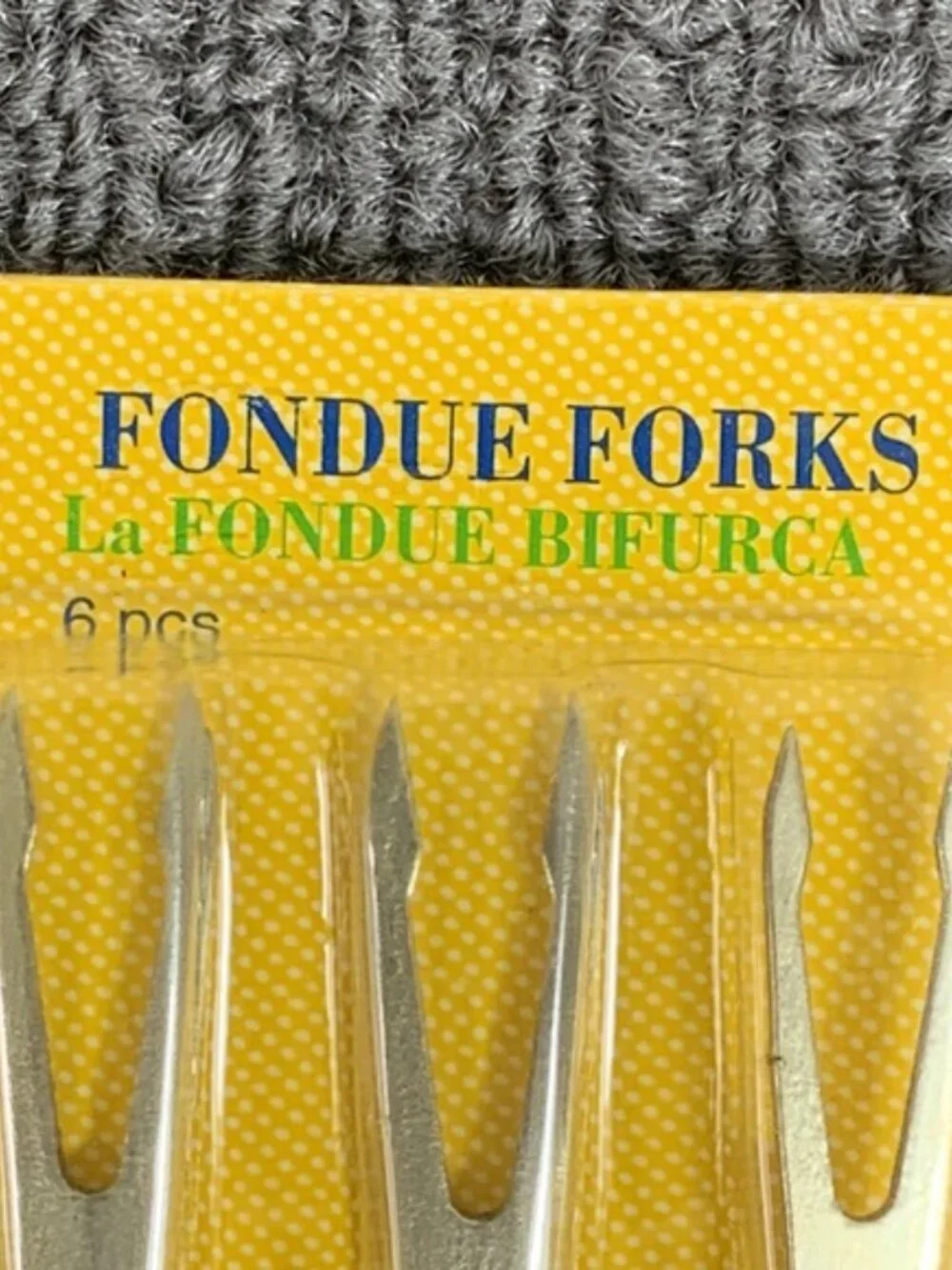 Vintage Ekco Fondue Forks Individually Colored Ends 6 Pcs New in package 2003